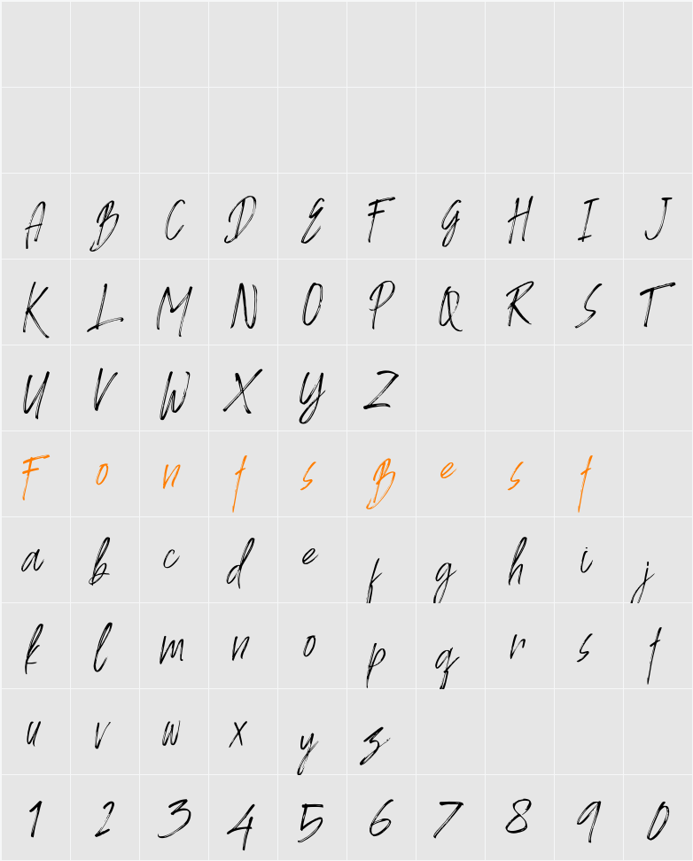 AMBYAR Character Map