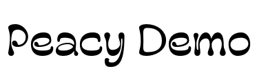Peacy Demo Font Image