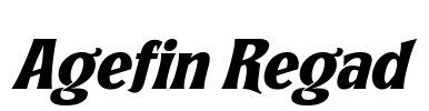 Agefin Regad Font Image