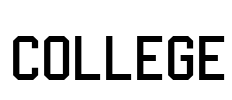 College Font Image