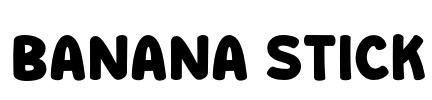 Banana Stick Font Image