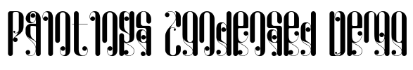 Paintings Condensed Demo Font Image
