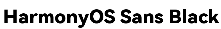 HarmonyOS Sans Black Font Image