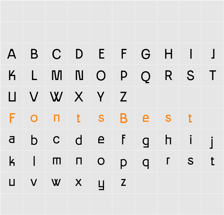 Maheni Demo Character Map