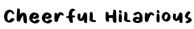Cheerful Hilarious Font Image