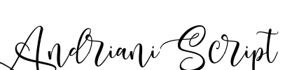 Andriani Script Font Image