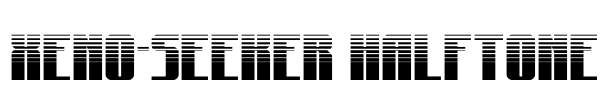 Xeno-Seeker Halftone Font Image