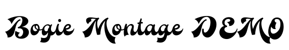 Bogie Montage DEMO Font Image