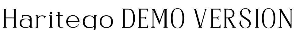 Haritego DEMO VERSION Font Image