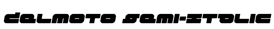 Delmoto Semi-Italic Font Image