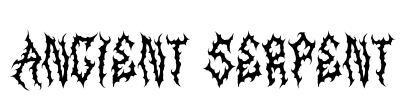 Ancient Serpent Font Image