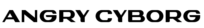 Angry Cyborg Font Image