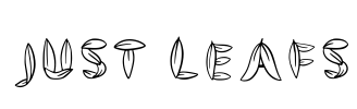 Just Leafs Font Image