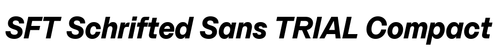 SFT Schrifted Sans TRIAL Compact Font Image