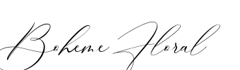 Boheme Floral Font Image