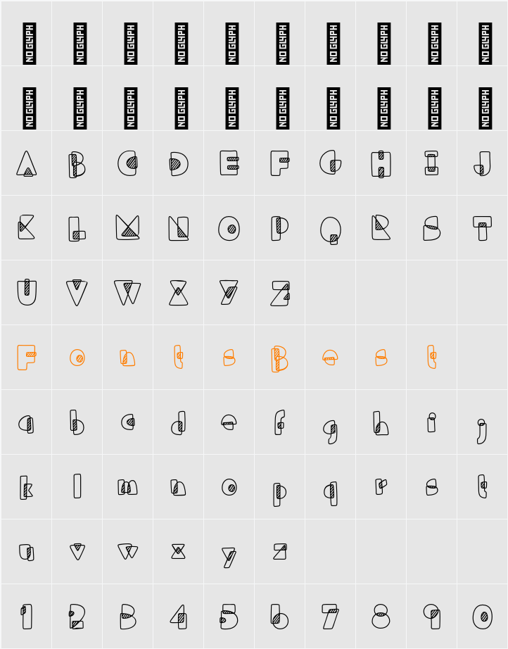 Tuper Super Character Map