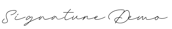Signature Demo Font Image