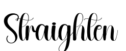Straighten Font Image