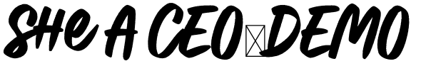 She A CEO-DEMO Font Image