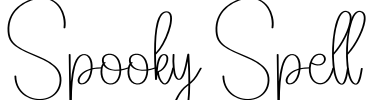 Spooky Spell Font Image