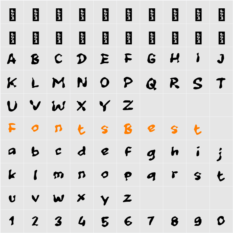 j Jumpa Lagi Character Map