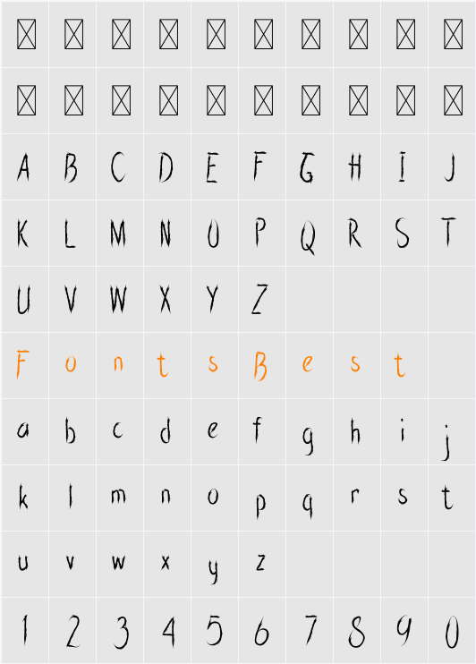 Horren Character Map