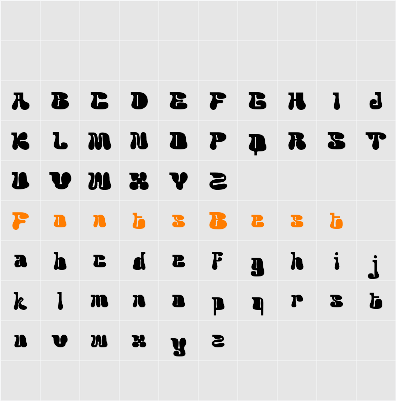 Acaphy Demo Character Map