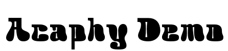 Acaphy Demo Font Image