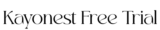 Kayonest Free Trial Font Image