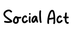 Social Act Font Image