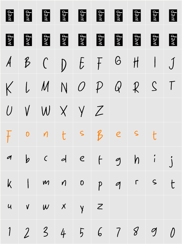 L Laffin Character Map