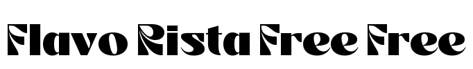 Flavo Rista Free Free Font Image