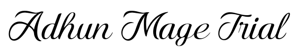 Adhun Mage Trial Font Image