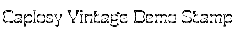 Caplosy Vintage Demo Stamp Font Image