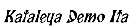 Kataleya Demo Ita Font Image