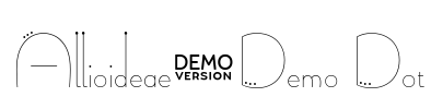 Allioideae-Demo Dot Font Image