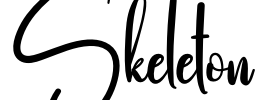 Skeleton Font Image