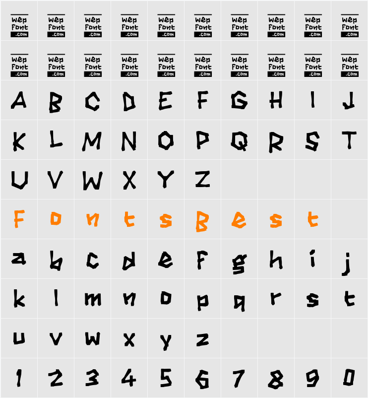 Orasi Character Map
