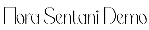 Flora Sentani Demo Font Image