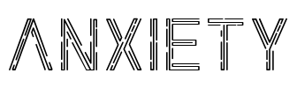 anxiety Font Image