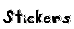 Stickers Font Image
