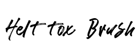 Helttox Brush Font Image