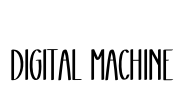 Digital Machine Font Image