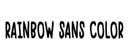 Rainbow Sans Color Font Image