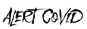 Alert Covid Font Image