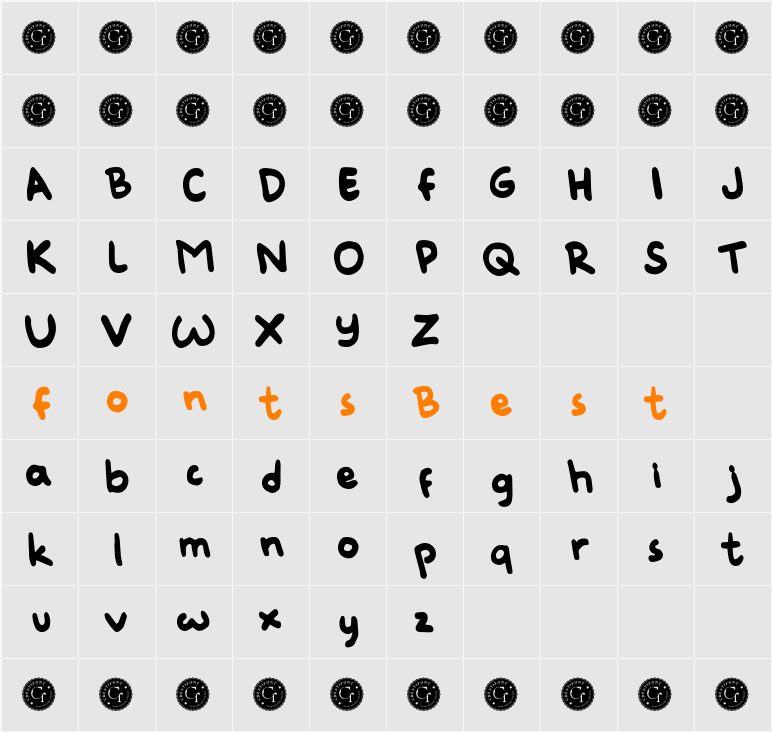 CF Sulo Demo Character Map