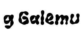 g Galemu Font Image