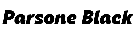 Parsone Black Font Image