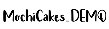 MochiCakes_DEMO Font Image