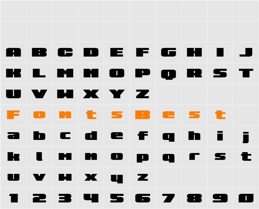 Rapid Response LC Expanded Character Map